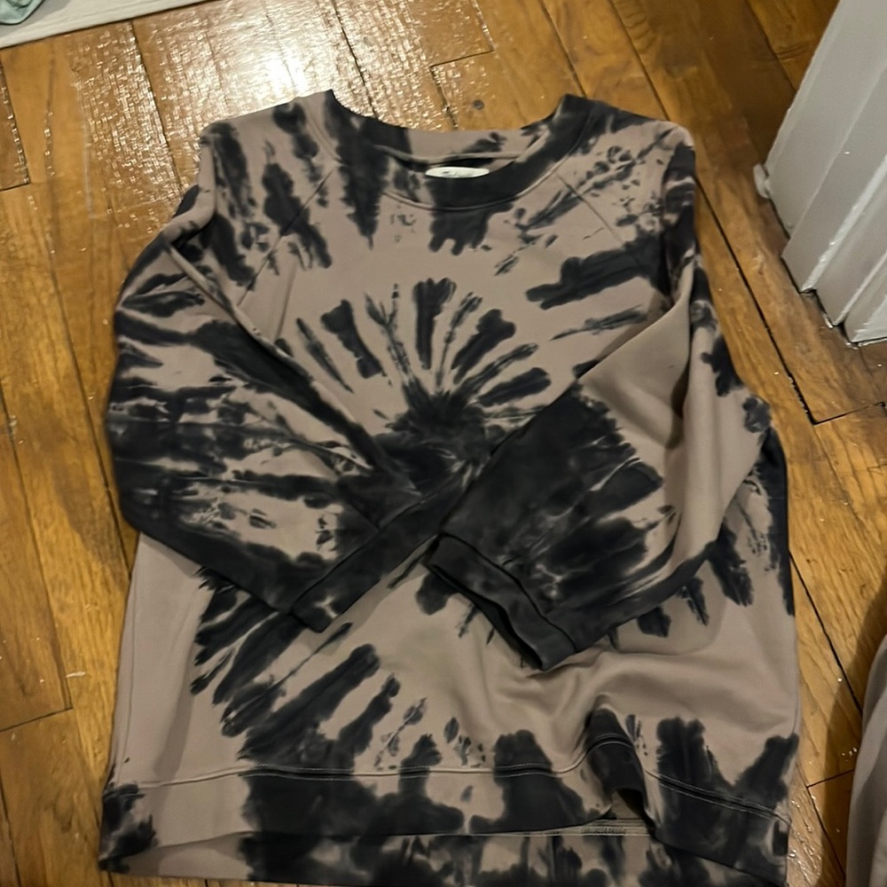 Madewell 3/4 length tie dye sweatshirt